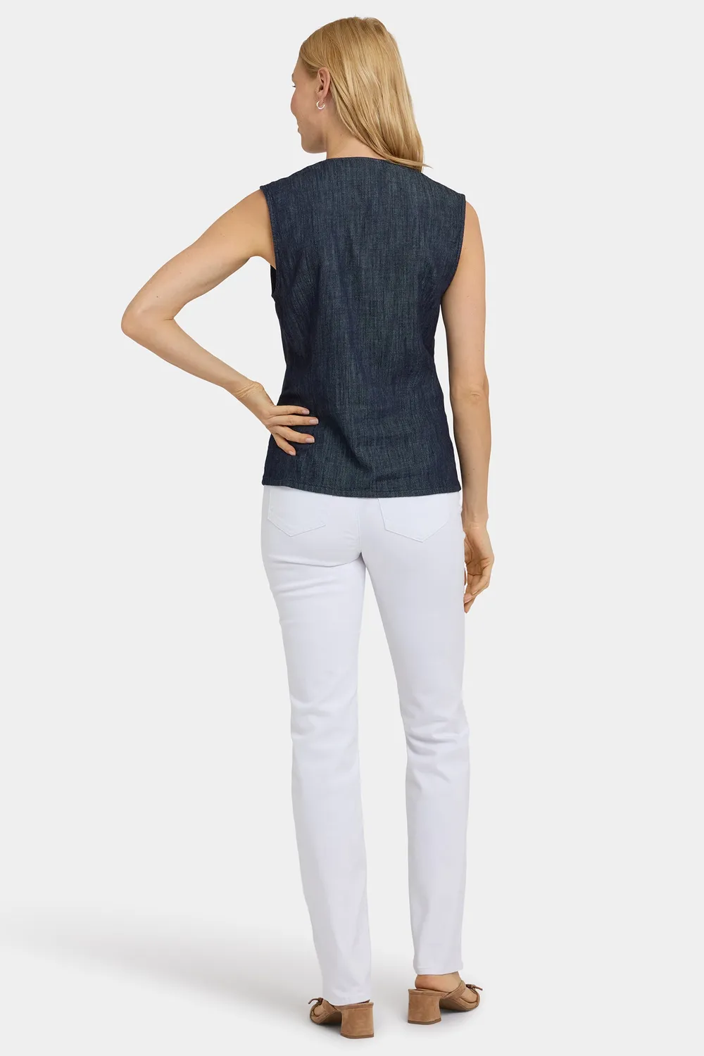 NYDJ Denim Vest Jeansweste Dark Indigo aus Baumwolle