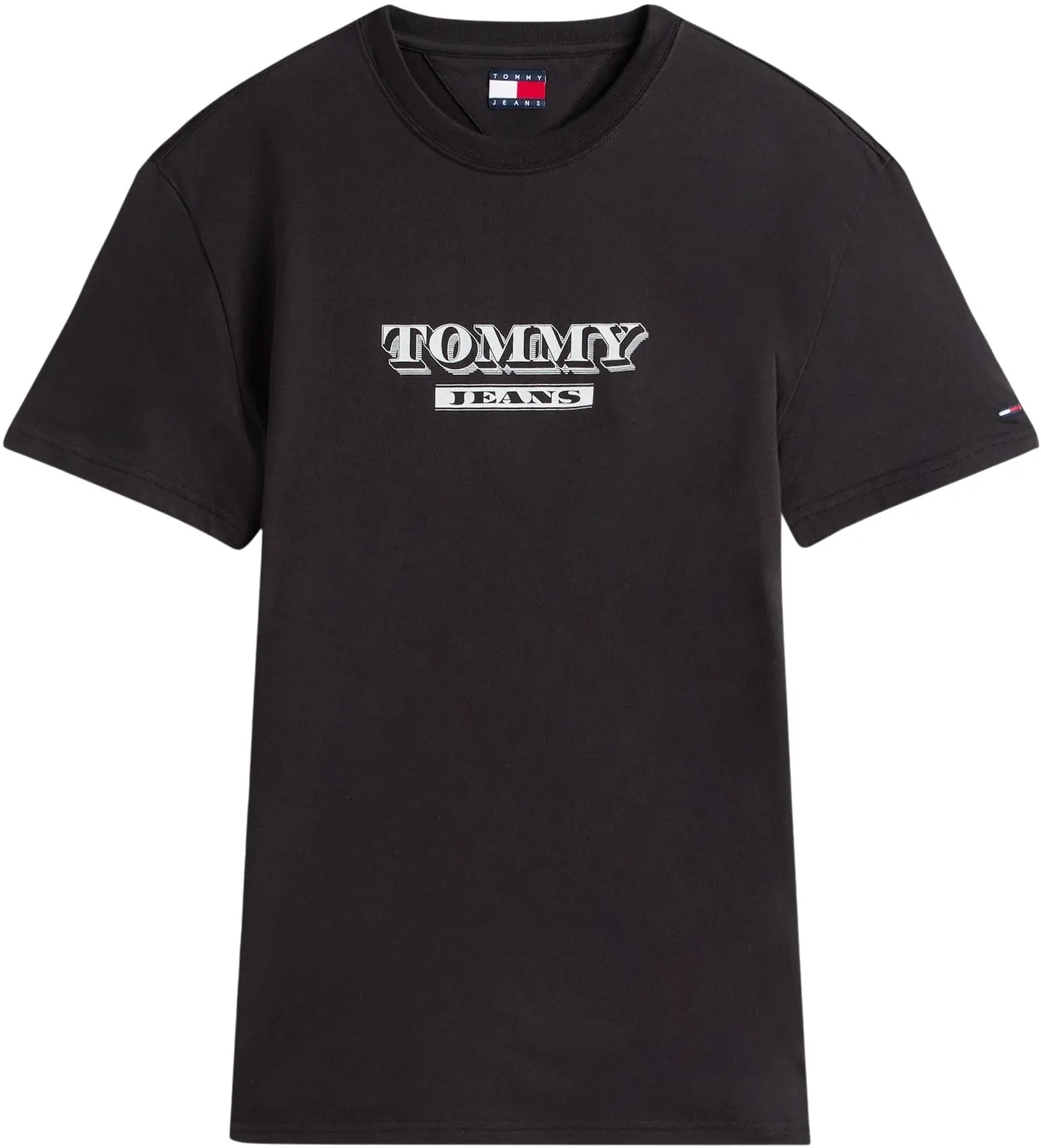Tommy Jeans Herren T-Shirt XXL Schwarz Kurzarm