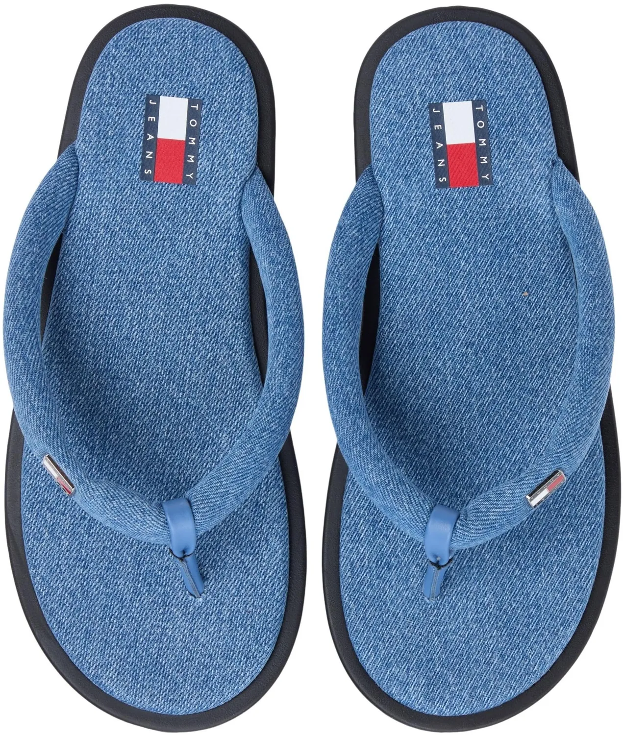 Tommy Jeans Padded Denim Sandalen 39 EU flach Denim