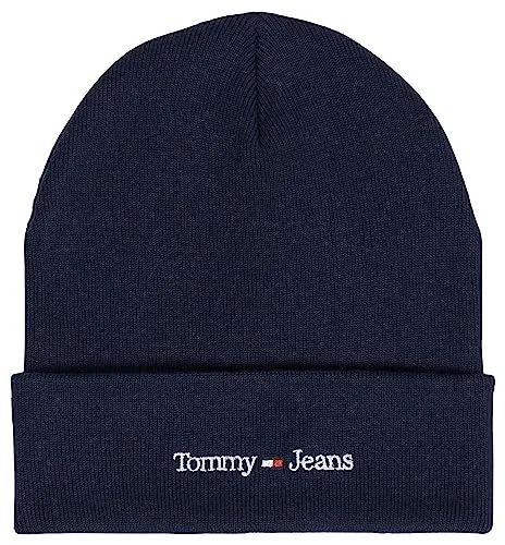 Tommy Jeans Sport Wintermütze Beanie Blau Strick