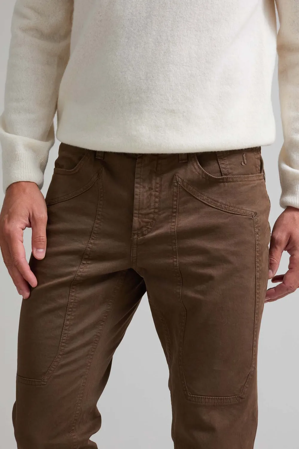 Jeckerson John Slim Fit Hose tabak Gabardine