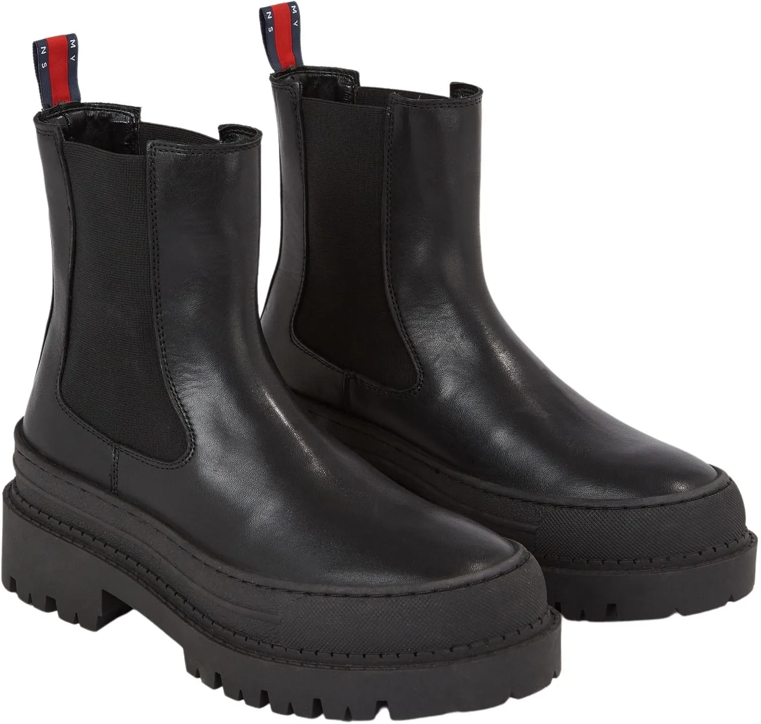 Tommy Jeans TJW Chelsea Foxing Boot Stiefel Schwarz
