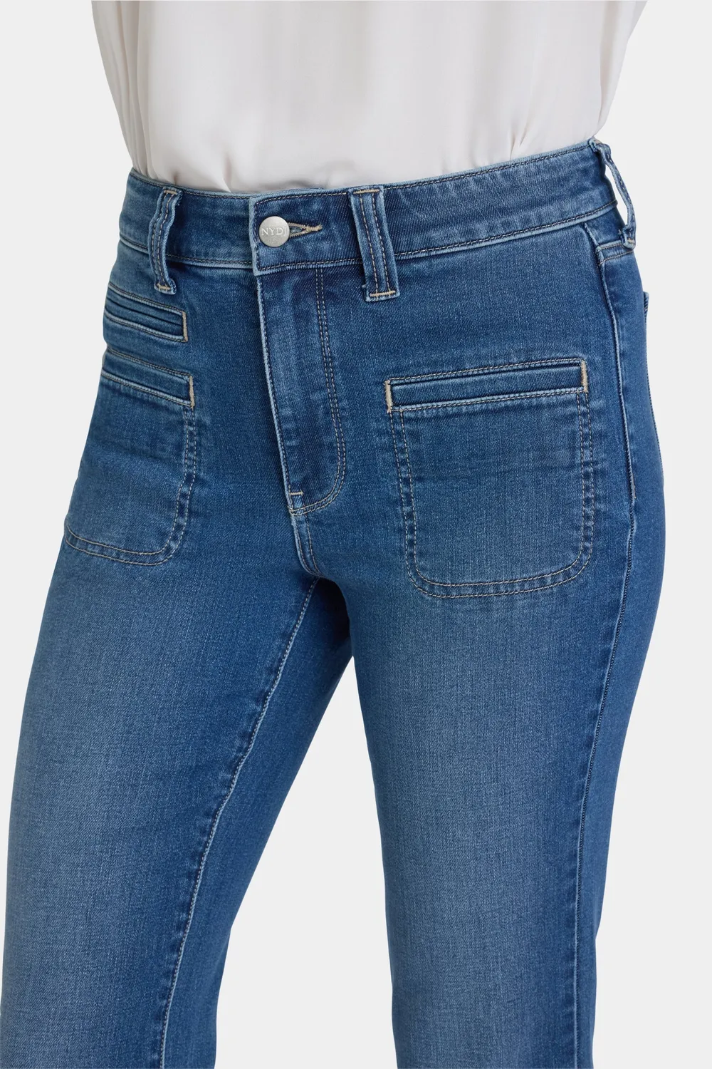 NYDJ Marilyn Straight Jeans Romantic Indigo High-Rise