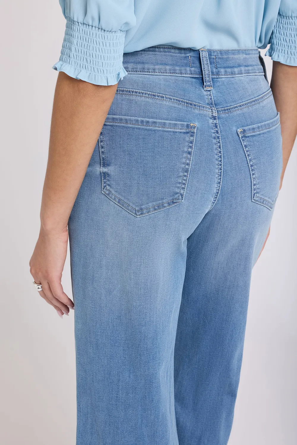 NYDJ Coco Wide Leg Crop Jeans Vista Lakes weit