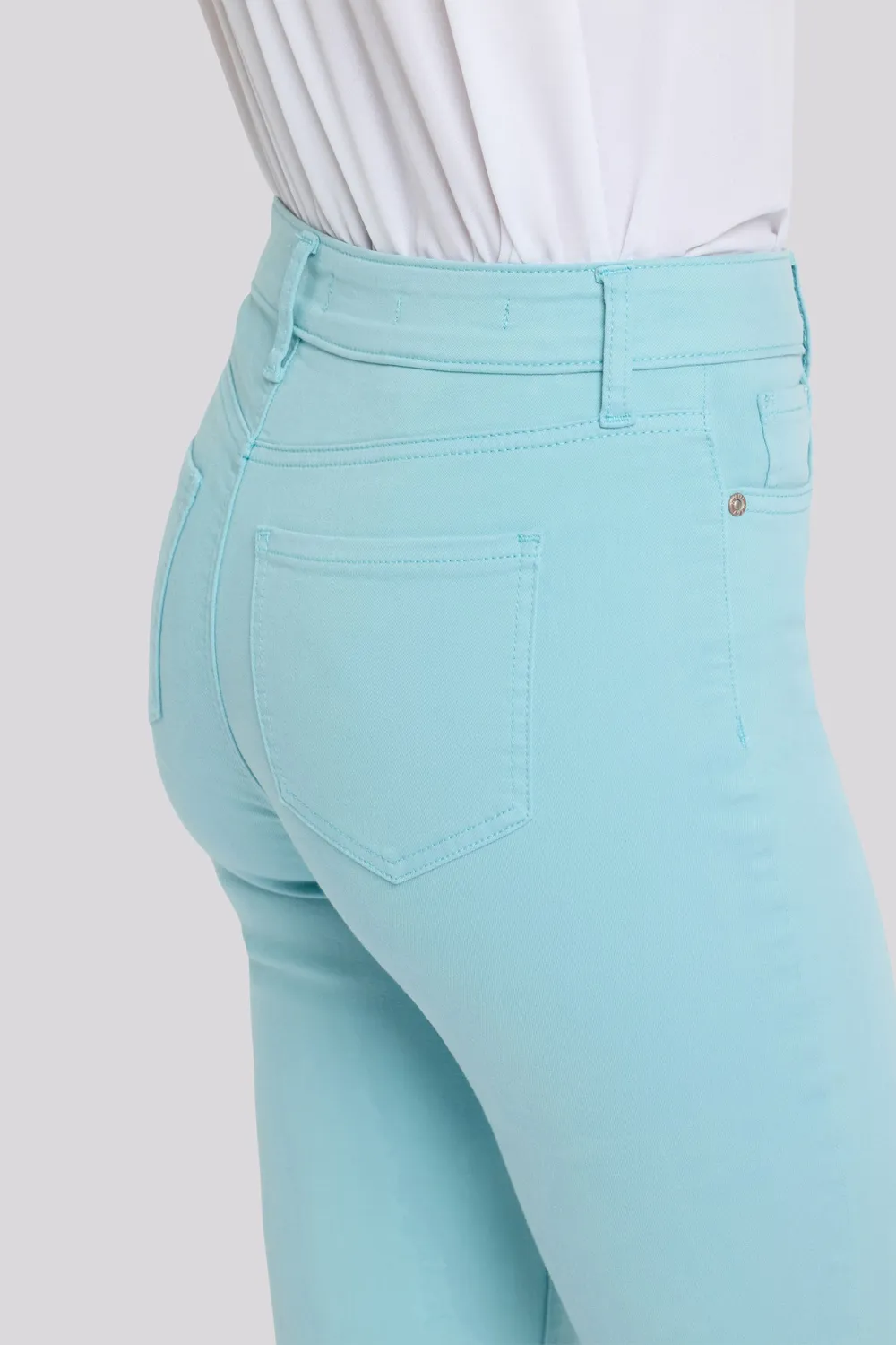 NYDJ Monica Kick Flare Crop Jeans Aqua Haze