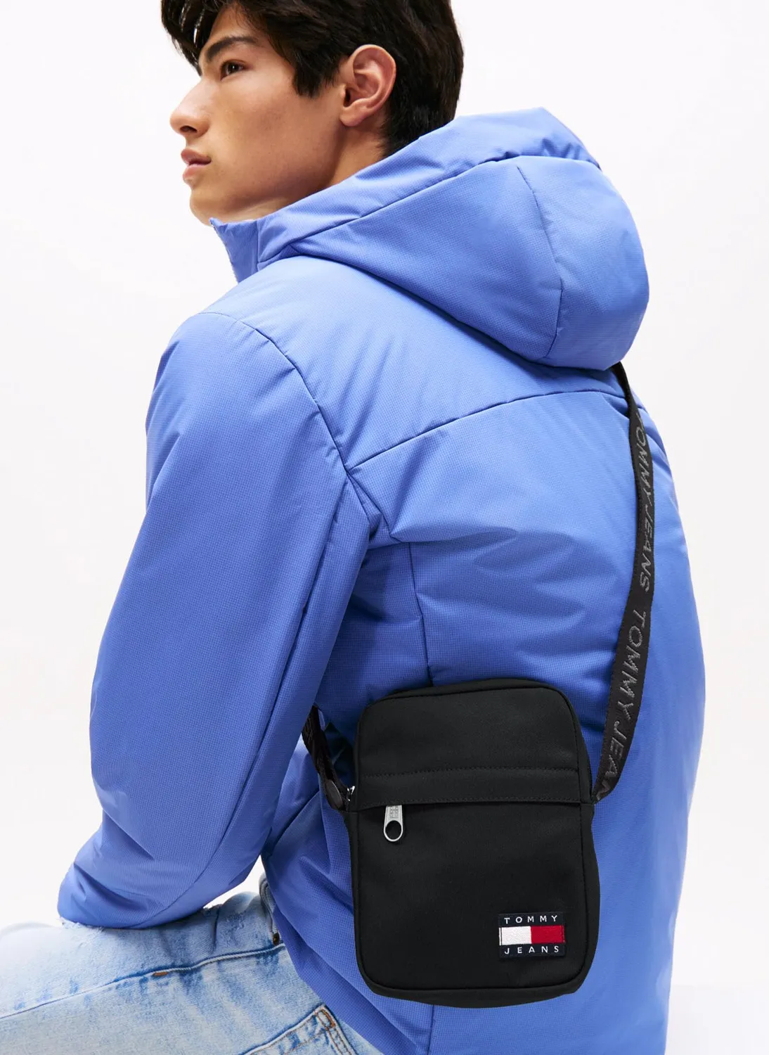 Tommy Jeans Daily Reporter Crossbody Bag Schwarz Umhängetasche