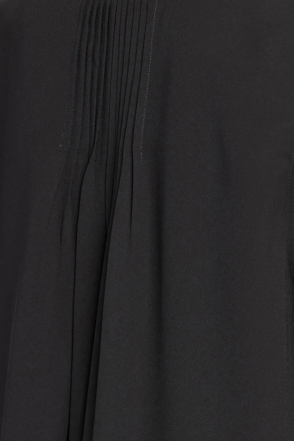 NYDJ Sleeveless Pintuck Bluse Schwarz
