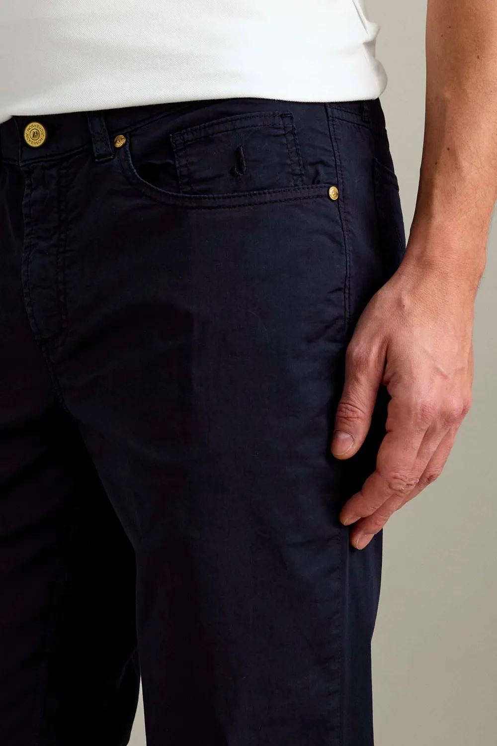 Jeckerson Jordan Slim Fit Herrenhose Dunkelblau Gabardine
