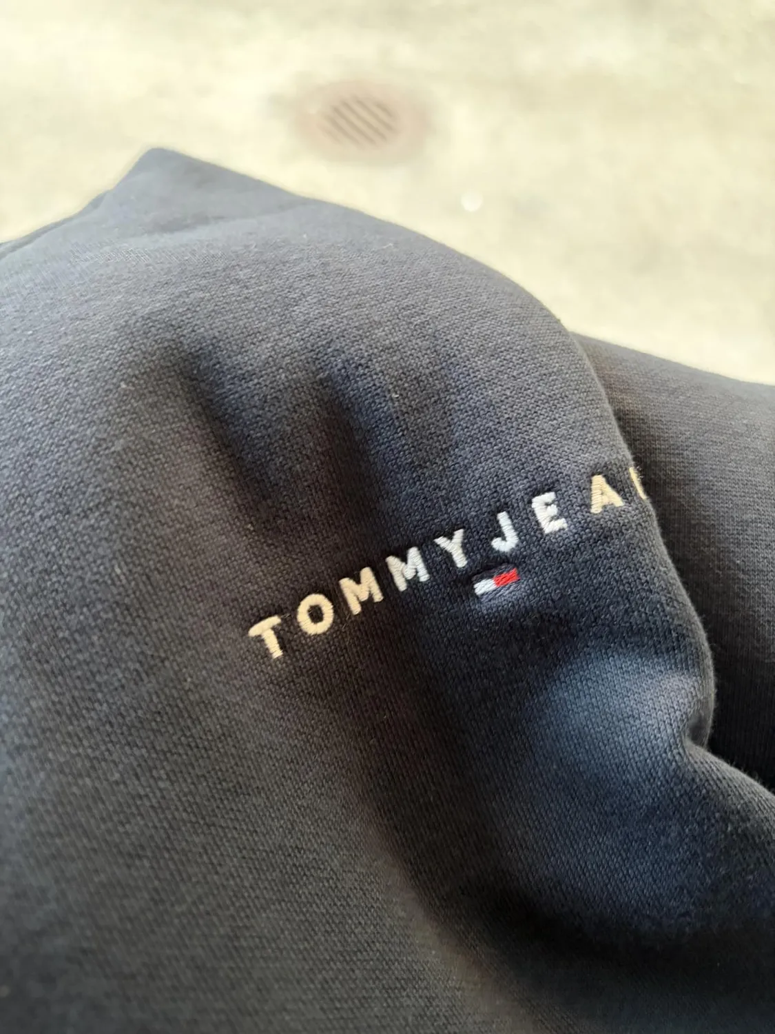 Tommy Jeans Linear Sweatshirt Herren Rundhals Grün
