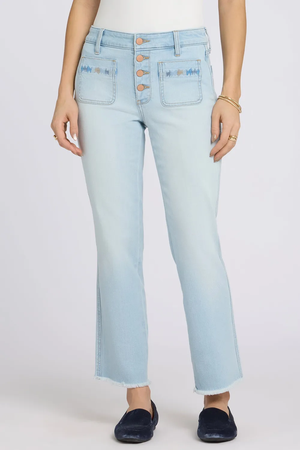 NYDJ Marilyn Straight Ankle Jeans Sky Valley