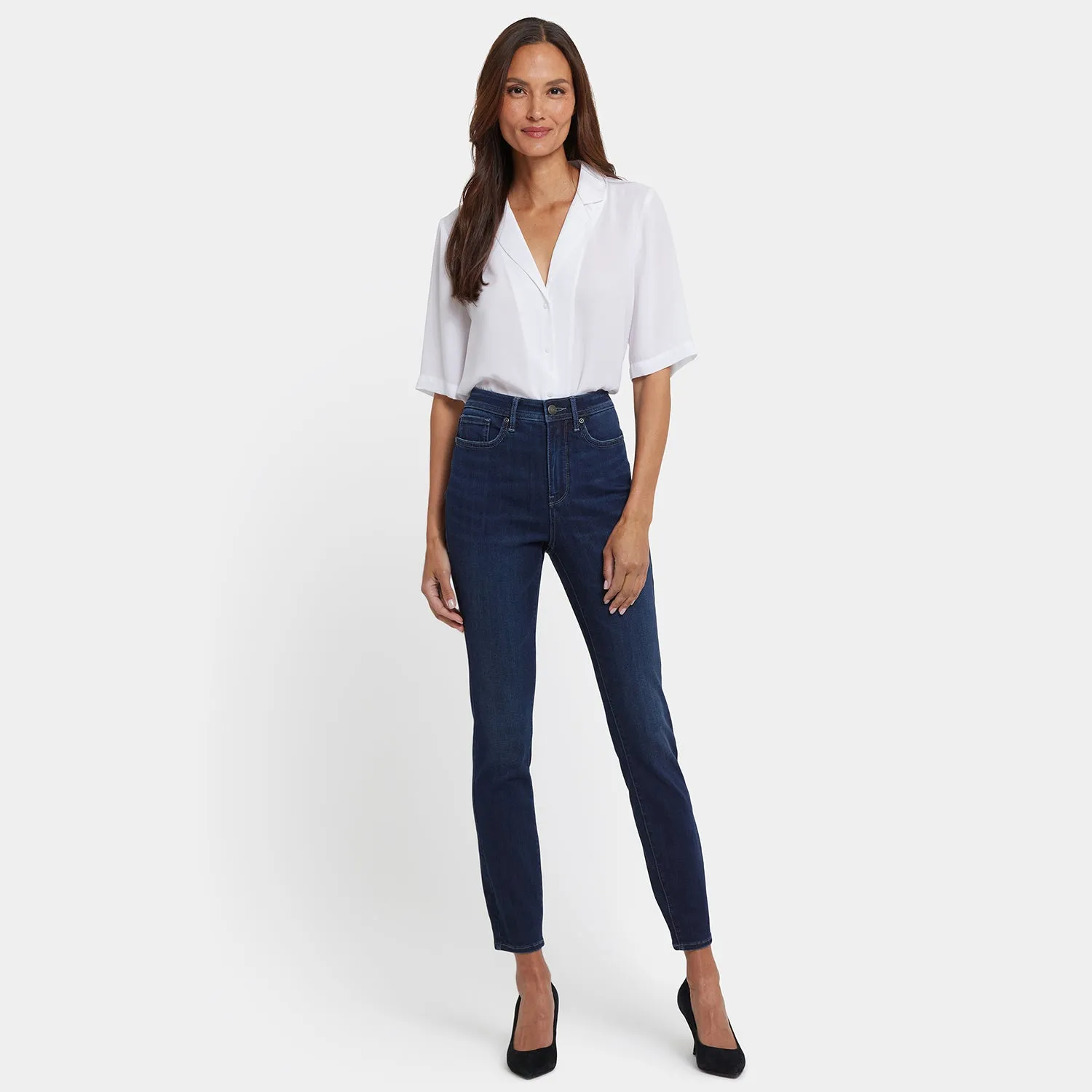NYDJ Ami Skinny Jeans Ink Skyline High-Rise dunkelblau