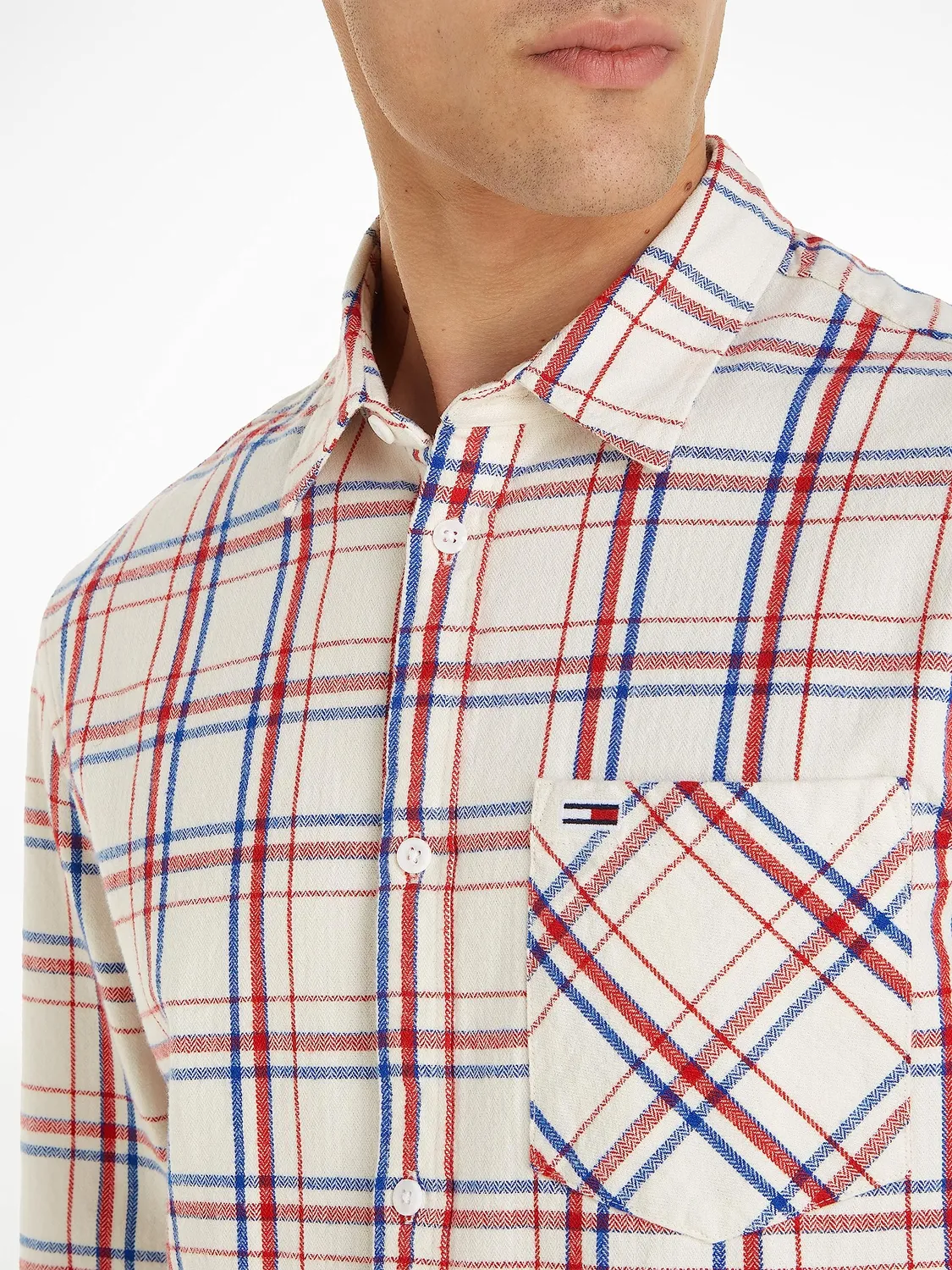 Tommy Jeans Check Pocket Freizeithemd Herren Karo