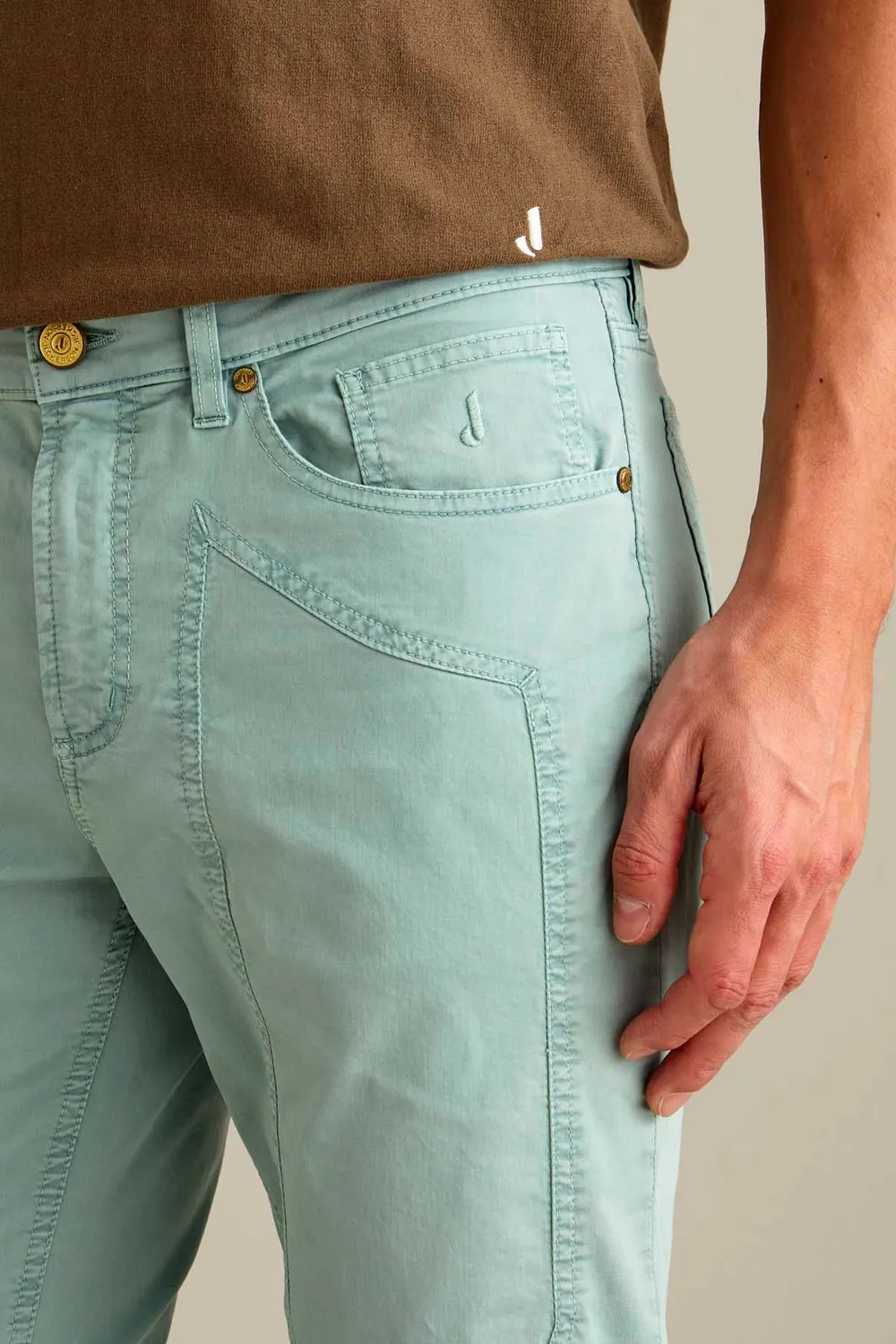 Jeckerson John Slim Fit Chino Hose pastellgrün
