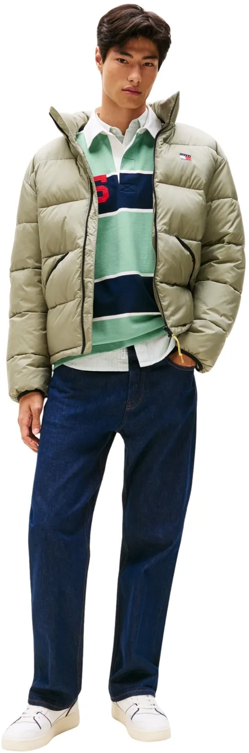 Tommy Jeans Vail Pufferjacke Herren Blau Stehkragen Winter
