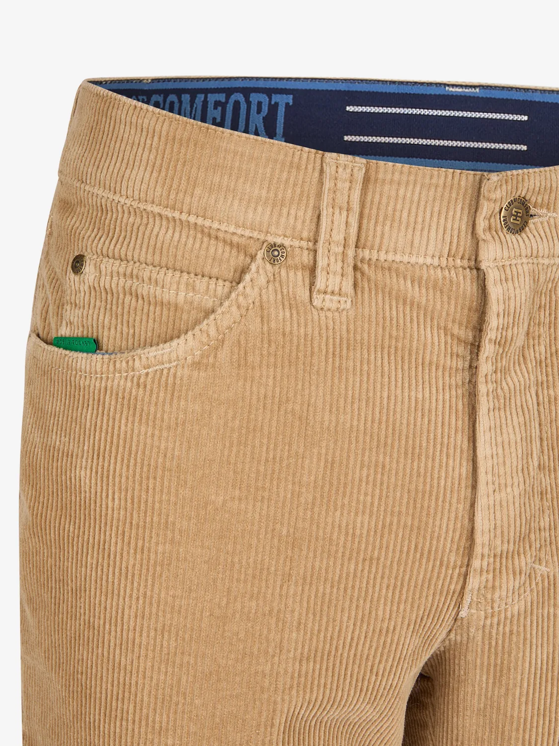 Club of Comfort Henry 8202 Cordhose hellbeige High Stretch