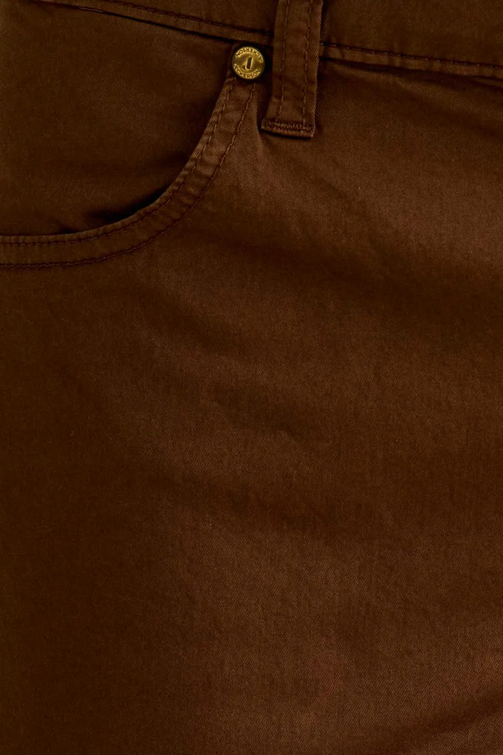 Jeckerson Jo Bermuda Hellbraun Gabardine Slim Fit