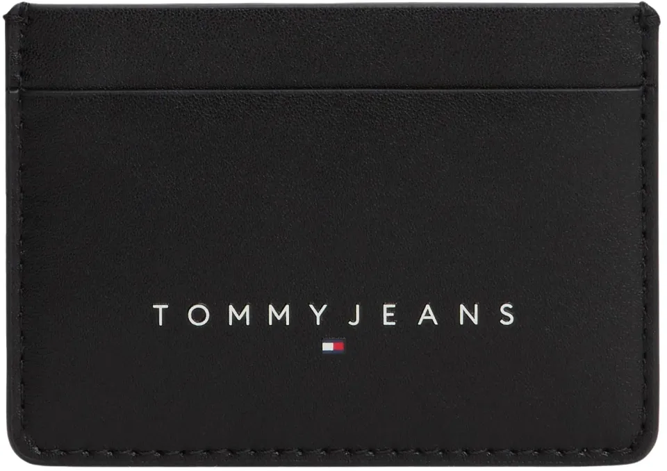 Tommy Jeans Linear Holder Kartenetui Schwarz klein Einheitsgröße