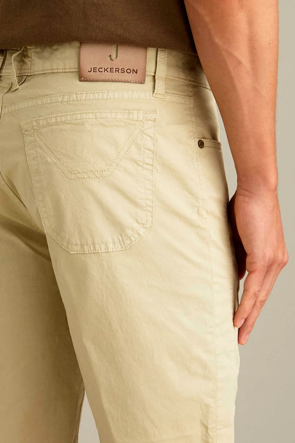 Jeckerson Jayden Toppa Bermuda hellbeige Stretch
