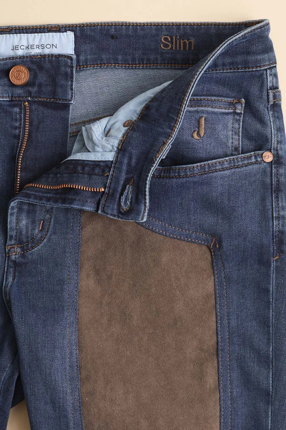 Jeckerson John Toppa Alcantara Jeans Slim Fit mittelblau