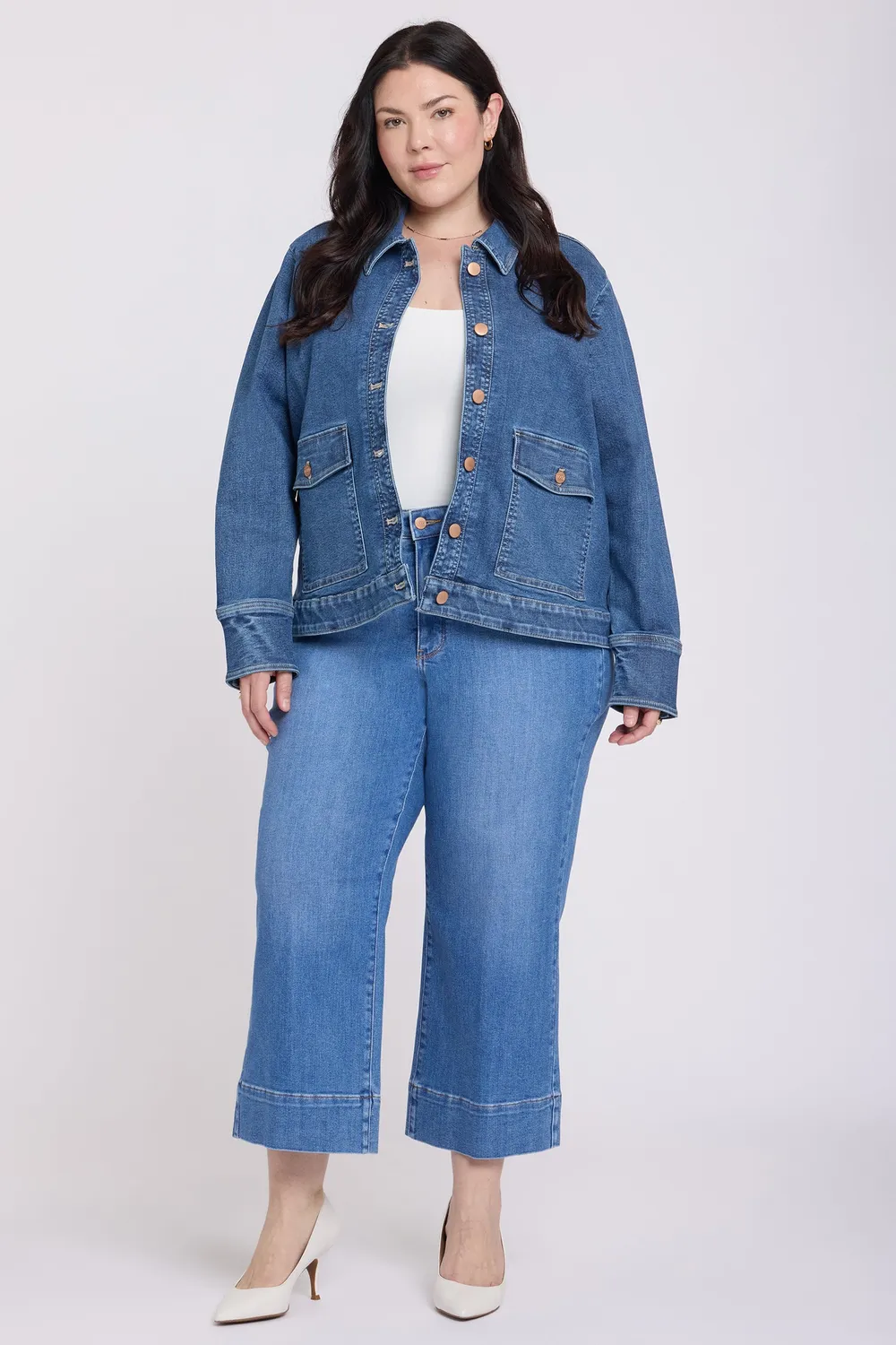NYDJ Denim Jacke Plus Size Salton Jeansjacke