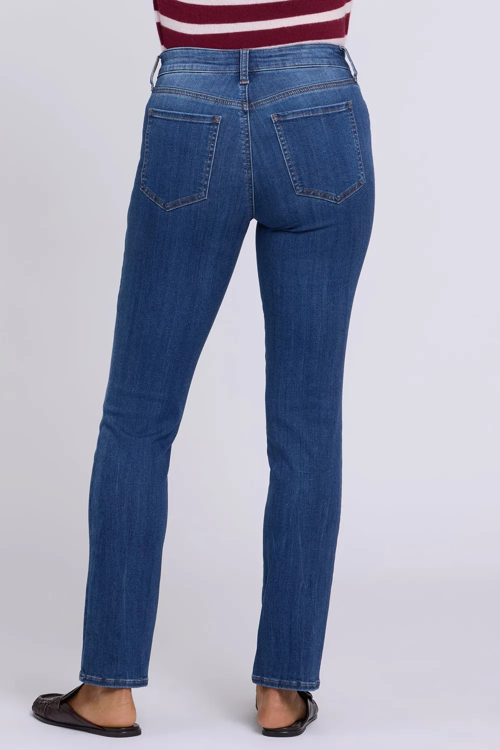 NYDJ Sheri Slim Straight Jeans Elm Petite schmal