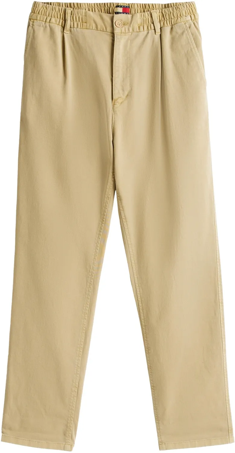 Tommy Jeans Isaac Twill Stoffhose Herren beige L Wide Leg