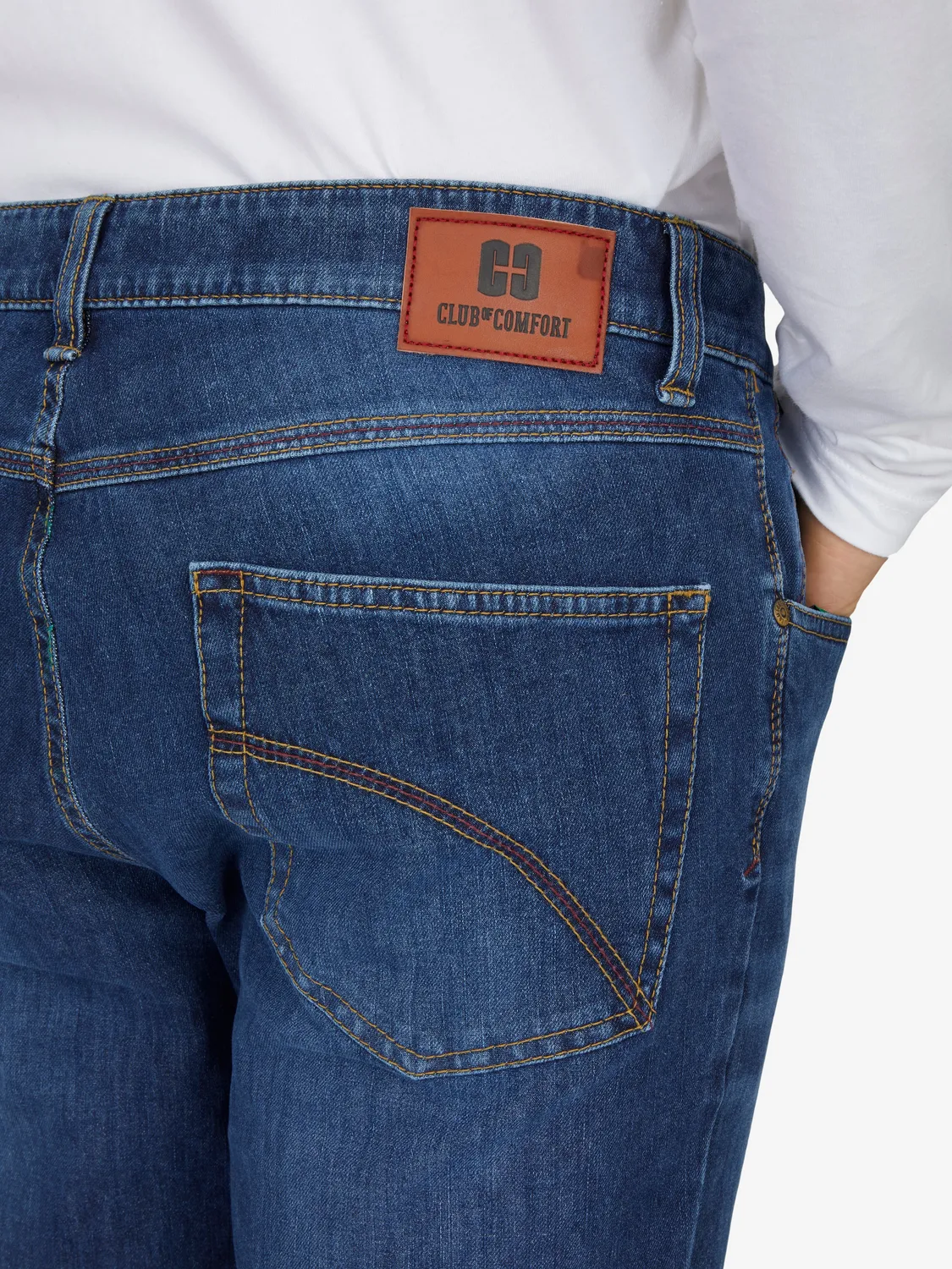 Club of Comfort Henry 7054 Jeans blau gewaschen 360 Stretch