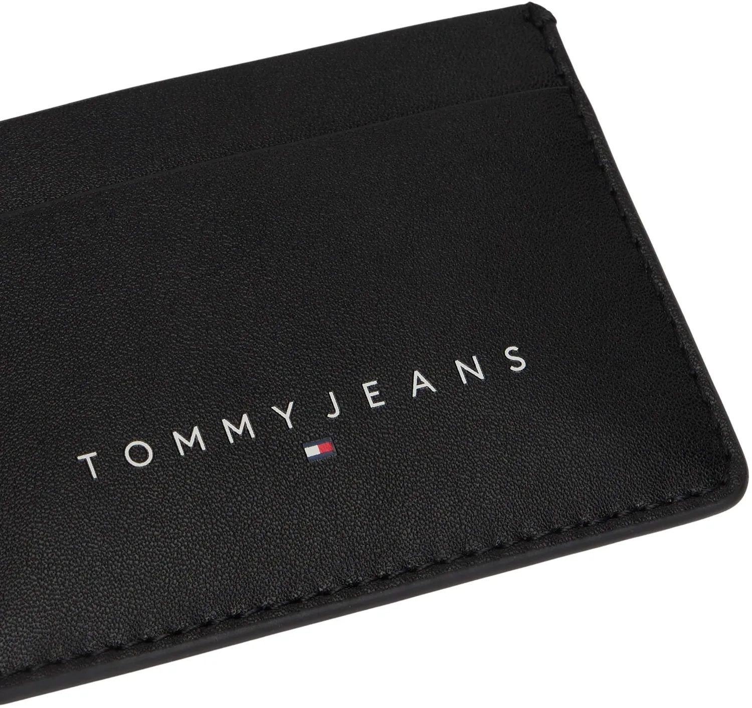 Tommy Jeans Linear Holder Kartenetui Schwarz klein Einheitsgröße