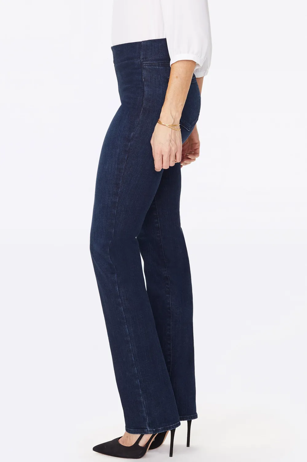 NYDJ Marilyn Straight Pull-On Jeans Denslowe