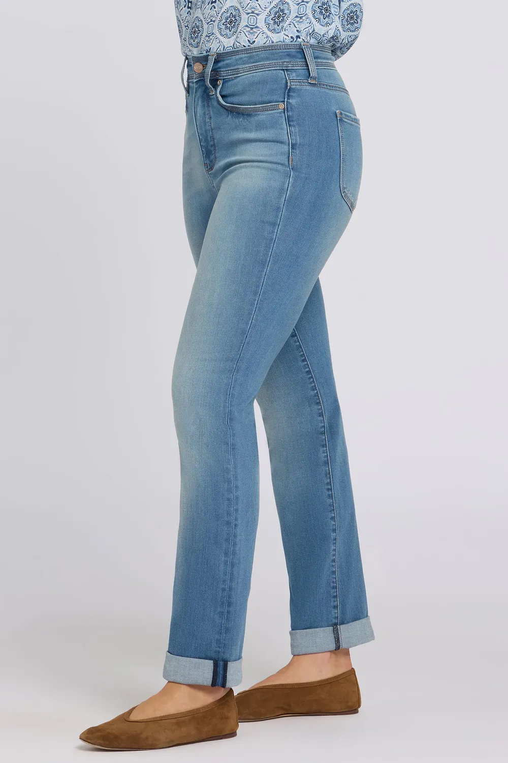 NYDJ Marilyn Straight Jeans Port Sea Damen