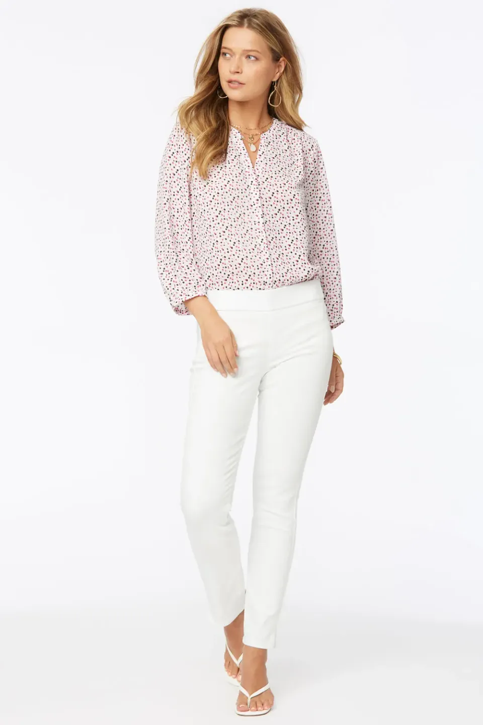 NYDJ Skinny Ankle Pull-On Jeans Optic White