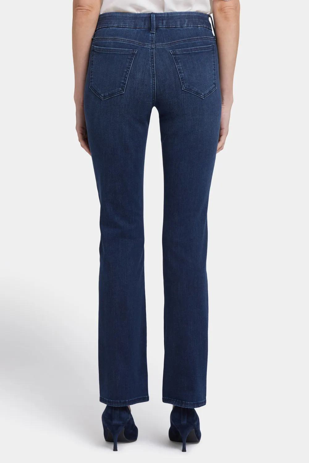 NYDJ Waist-Match Marilyn Straight Jeans Basin