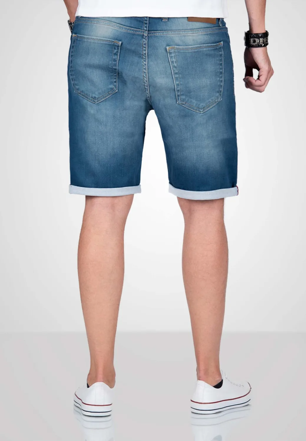Alessandro Salvarini Jeansshorts 33W Herren Stretch