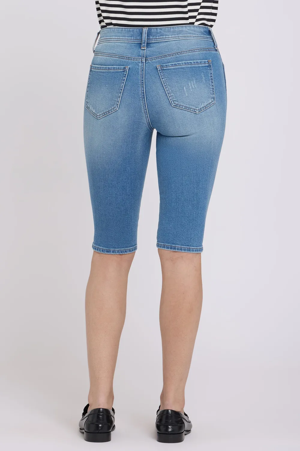 NYDJ Sophie Bike Capri Jeans Port Sea Mid Rise