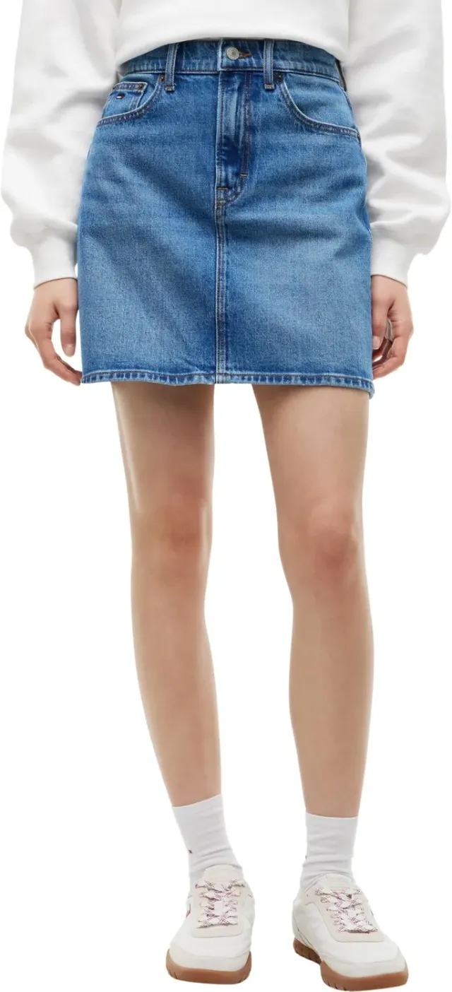 Tommy Jeans 90's Mom Skirt Mini Jeansrock Denim Medium Blau