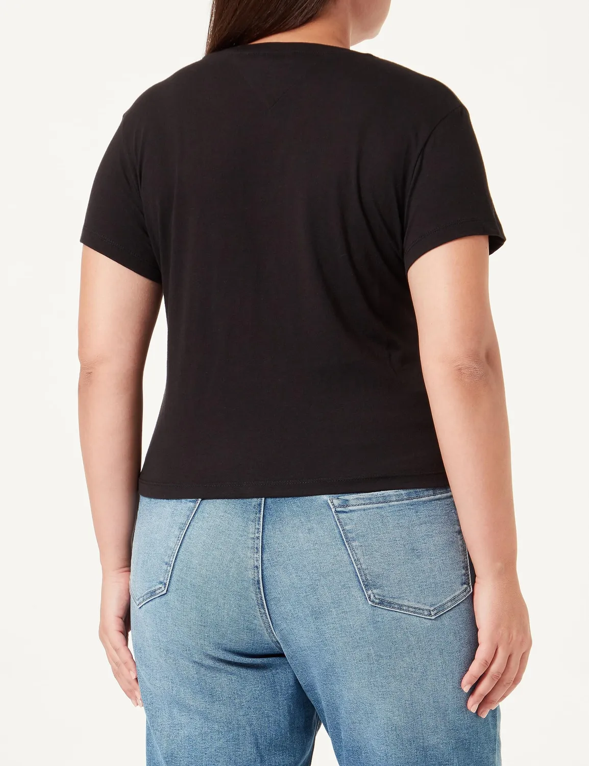 Tommy Jeans Logo T-Shirt Damen Kurzarm XL Tall