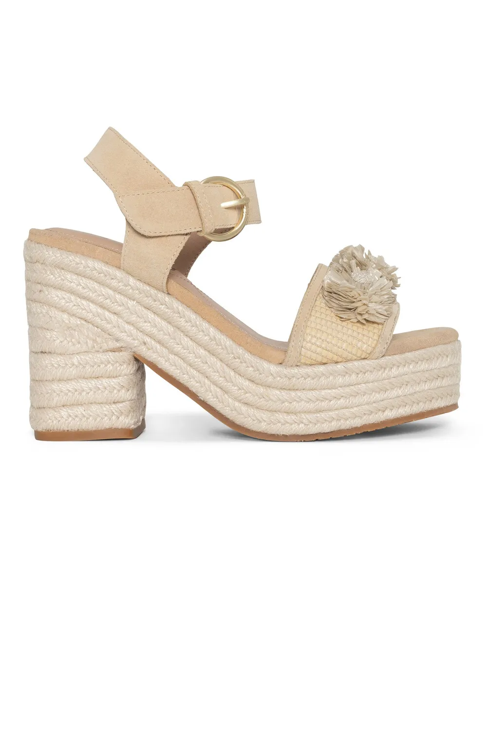 NYDJ Houston Platform Sandalen Natural