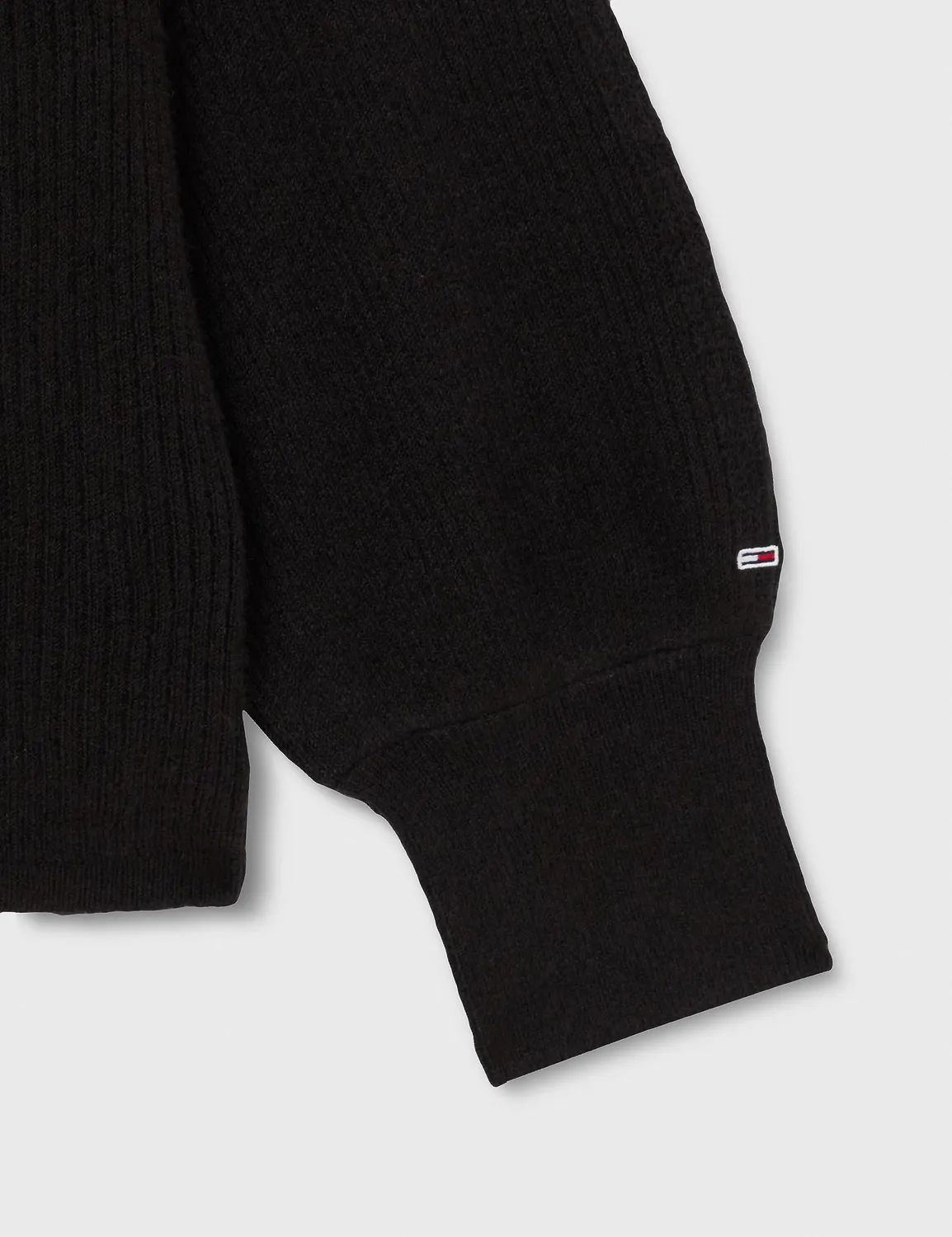 Tommy Jeans Damen Strickpullover Rollkragen Schwarz XXL
