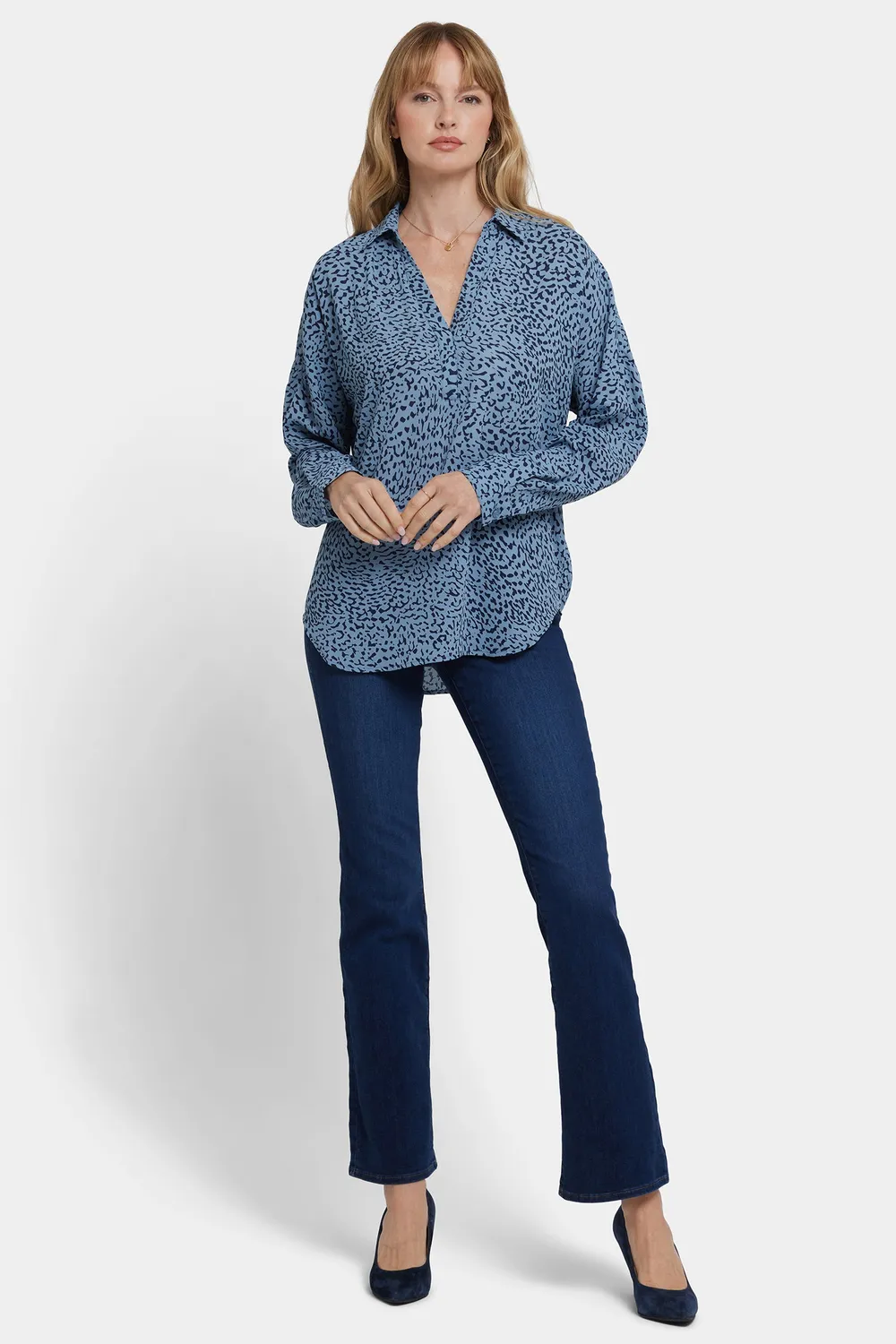 NYDJ Becky Blouse Bluse Charlottesville Animalprint
