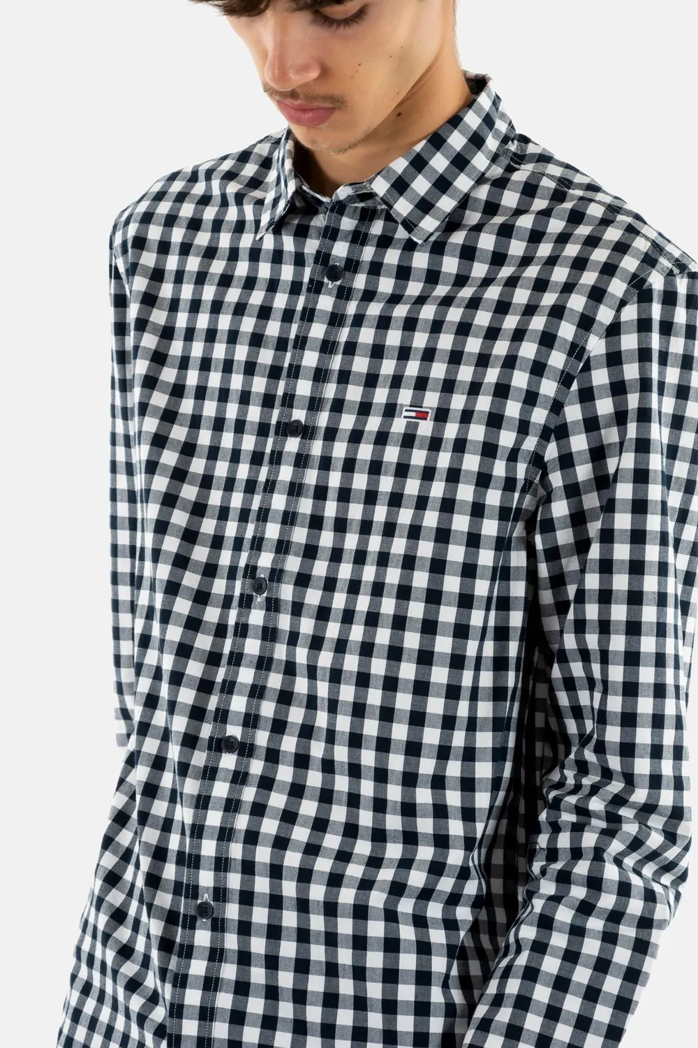 Tommy Jeans Poplin Check Shirt Regular Fit Hemd M kariert