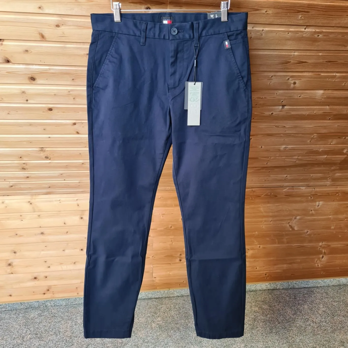 Tommy Jeans Austin Stretch Herren Chino Schwarz Slim