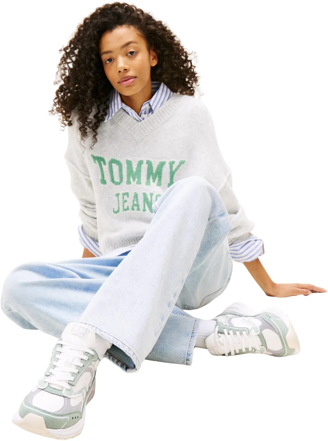 Tommy Jeans Archive 25 Low Top Sneaker Damen Weiß