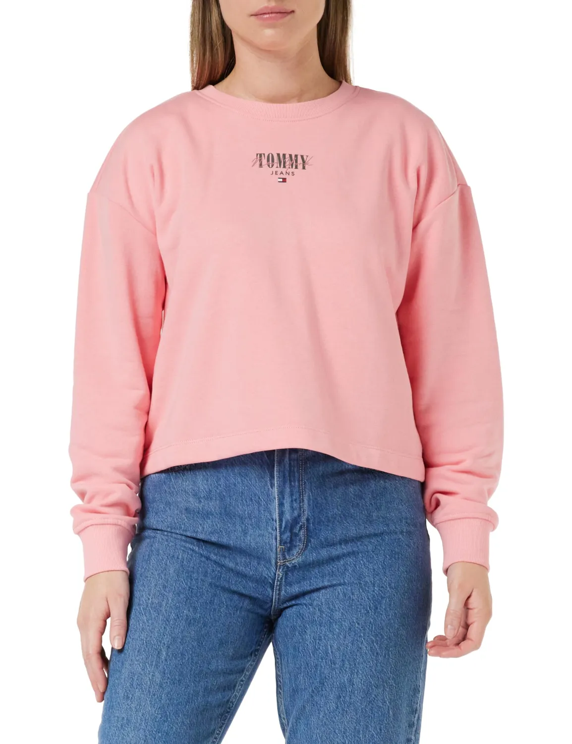 Tommy Jeans Sweatshirt Damen Blau XXS Baumwollmix