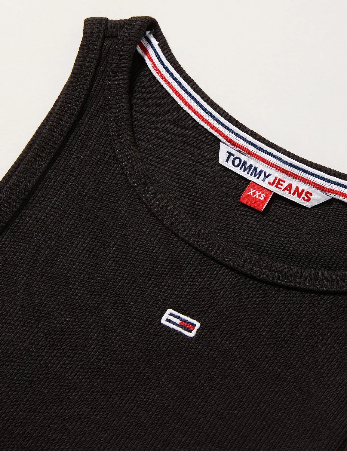 Tommy Jeans TJW Essential Rib Tank Top Schwarz