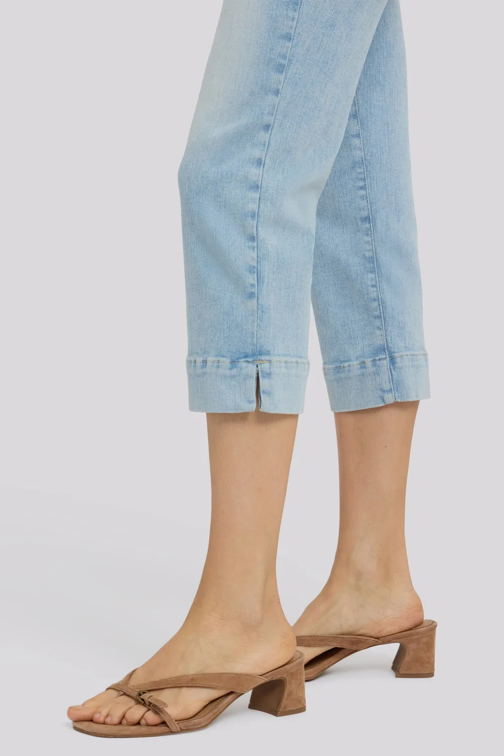 NYDJ Marilyn Straight Crop Jeans Keys View hellblau