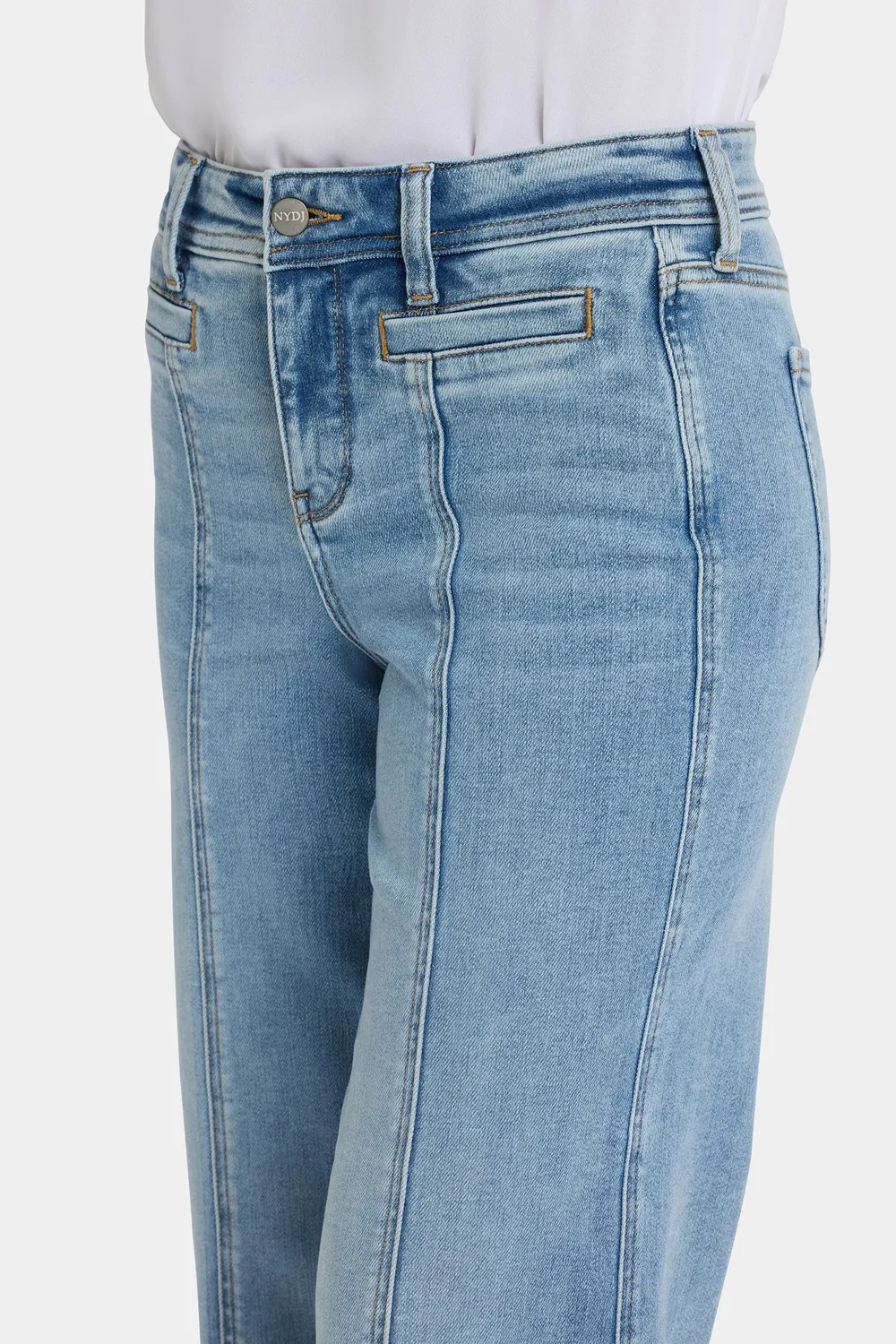 NYDJ Teresa Wide Leg Ankle Jeans Mist Springs Petite