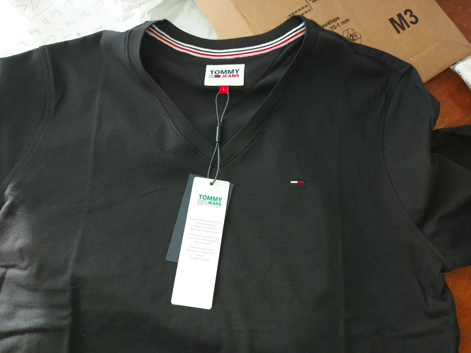 Tommy Jeans Basic T-Shirt Herren XL Bio-Baumwolle