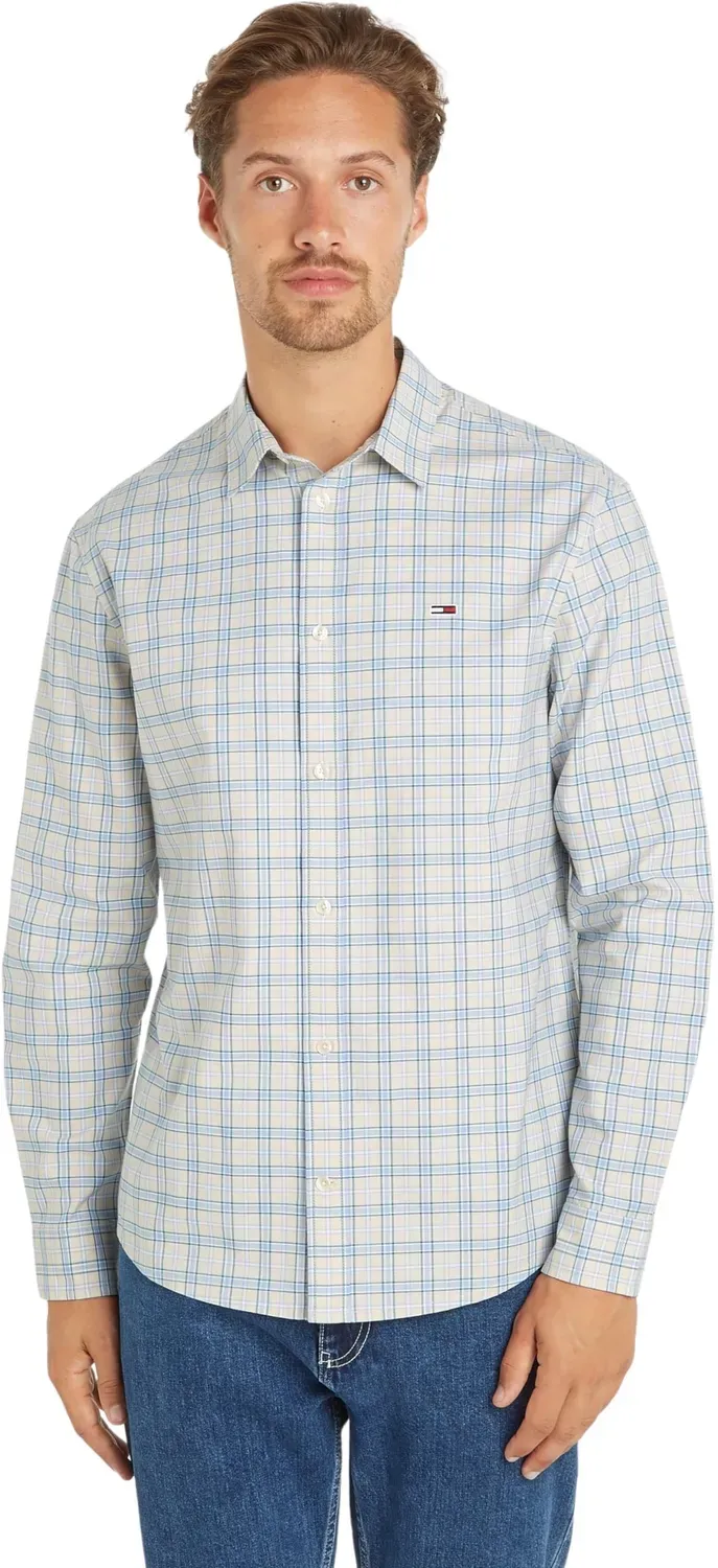 Tommy Jeans TJM Stretch Oxford Freizeithemd 3XL Beige