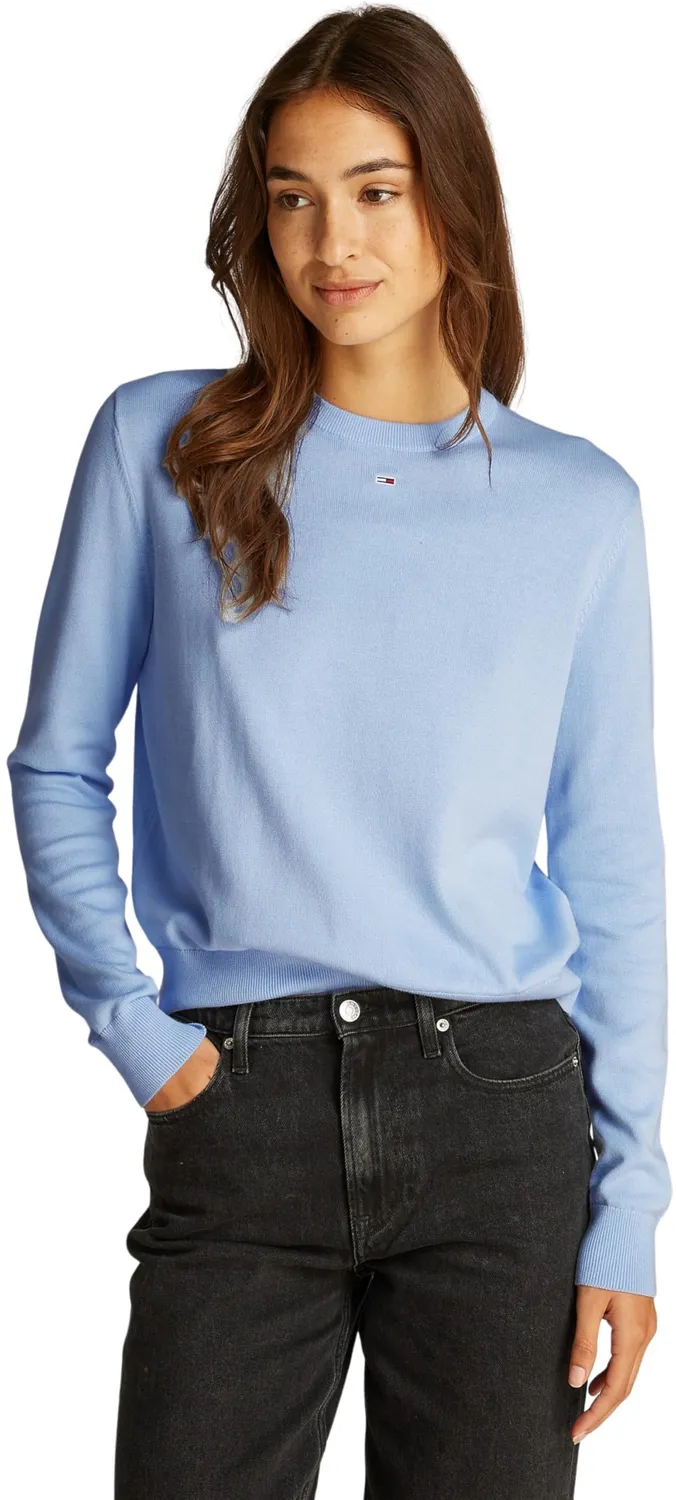 Tommy Jeans Essential Crew Pullover Damen Baumwolle