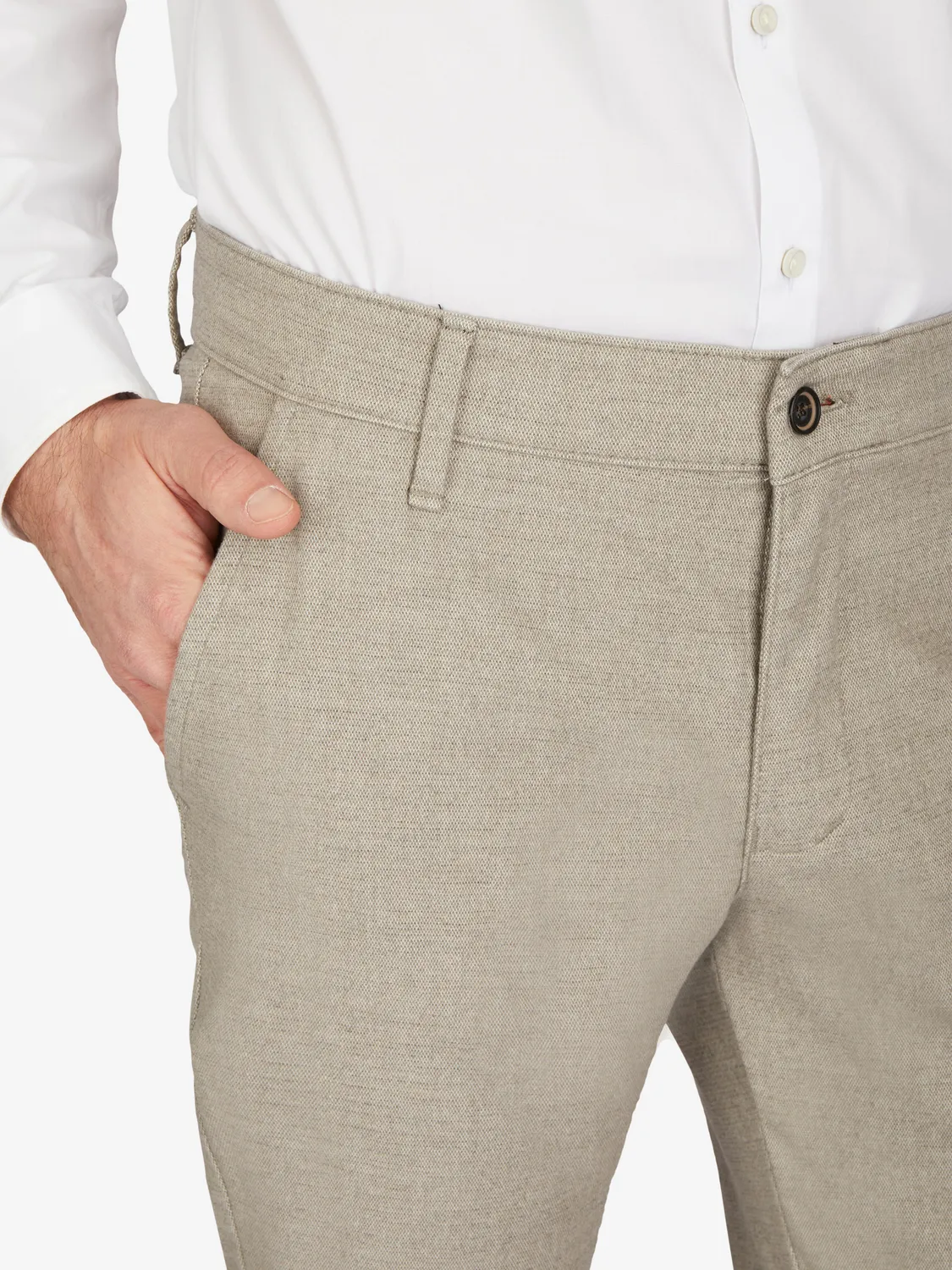 Club of Comfort Garvey 7631 Hose hellgrau melange Woll-Look